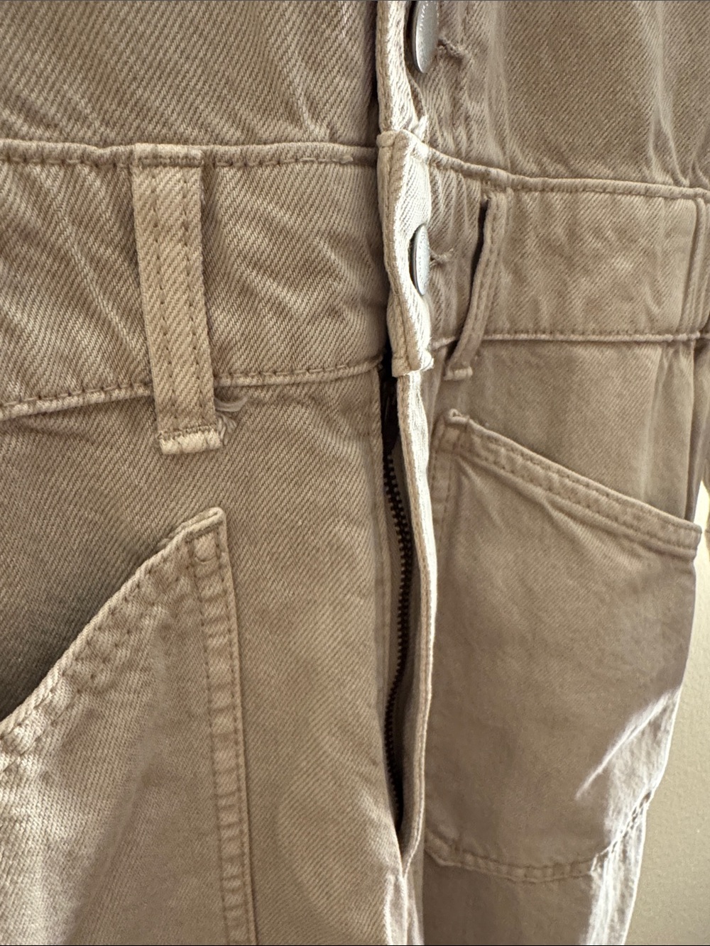 Universal Thread Ecru Denim Jumpsuit - Picture 5 of 7